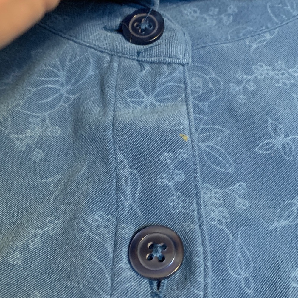 Cascade Blue Long Sleeve Button-Up Shirt - Picture 6 of 7